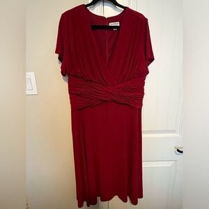 Deep red holiday dress - worn twice